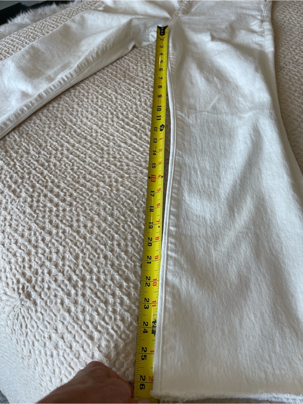 KUT Kelsey Ankle Flare Ecru Size 4 Like New - Picture 7 of 13